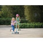 Globber Koloběžka dětská tříkolečková Primo Lights V2 Dark Mint svítící kolečka