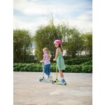 Globber Koloběžka dětská tříkolečková Primo Lights V2 Dark Mint svítící kolečka