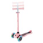 Globber Koloběžka dětská tříkolečková Primo Lights V2 Pastel Pink svítící kolečka