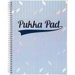 Pukka Pad spirálový blok GLEE Jotta A4+, papír 80g, 100listů, světle modrý, linkovaný