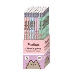 PUSHEEN HB školní tužka s gumou trojúhelníkovou - mix vzorů