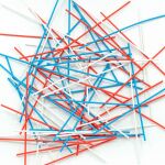 Náplň 75 ks do 3D pera 3Doodler Start+ červená, bílá, modrá
