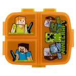 Minecraft Svačinový box s přihrádkami 550 ml