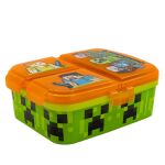 Minecraft Svačinový box s přihrádkami 550 ml