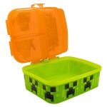 Minecraft Svačinový box s přihrádkami 550 ml
