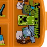 Minecraft Svačinový box s přihrádkami 550 ml