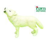 A - Figurka Vlk bílý 9 cm