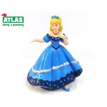 C - Figurka Princezna v modrých šatech 9 cm