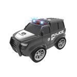 Auto policejní na setrvačník s efekty černé 22,5 cm