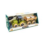 Traktor s přívěsem a zvířaty šroubovací 25 cm