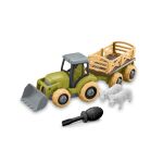 Traktor s přívěsem a zvířaty šroubovací 25 cm