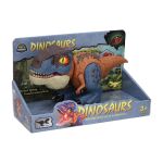 Dinosaurus s efekty hnědý 26,5x11x13 cm