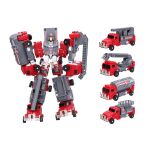 Autorobot set 5v1 hasiči 24 cm