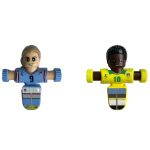 Fotbalista figurka vystřelovací set s páskami 7 cm set 5 ks