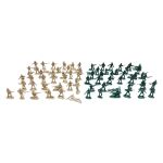 Figurky vojáci set 200 ks 4 cm