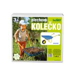 Plechové kolečko - modré 82x42x35 cm - Český obal