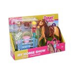 Kůň jezdecké závody set s figurkou 12,5 cm