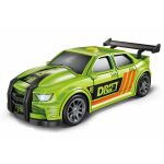 Auto závodní zelené s efekty 16 cm