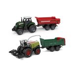 Traktor a kombajn s vlečkami kov/plast 19,5 cm