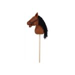 Koník na tyči hnědý hobby horse 68 cm