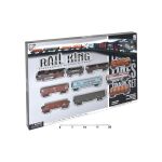 Vlakový set se světelnými efekty 122x68 cm