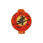 Lampion 20 cm na baterie čarodějnice/halloween