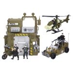 Vojenský set s autem 24 cm a vrtulníkem 26 cm
