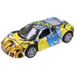 Auto s graffiti kovové 9 cm
