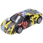 Auto s graffiti kovové 9 cm
