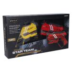 Laser hra pro dva 22 cm - žlutá a červená barva