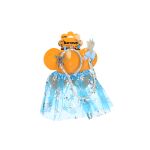 Set karneval - princezna modrá sukýnka s čelenkou