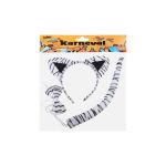 Set karneval - čelenka kravička/bílý tygr