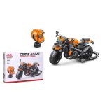 Stavebnice motorka s helmou 17 cm