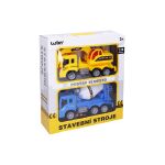 Auto stavební a značky 2ks 23cm - český obal
