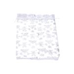 Sáček ORGANZA Vločky 17x23 cm Vánoce