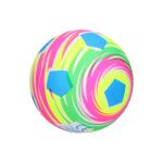 Míč guma nenafouknutý - fotbal duha 22 cm