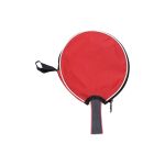 Pálka na stolní tenis s pouzdrem červená
