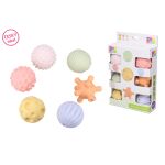 Maamaa Měkké míčky pískací set 6ks 5,5 cm