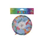 Lampion válec 16 cm Květiny