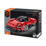iM.Master Stavebnice auto sportovní červené 34,7x16,7x8,4 cm