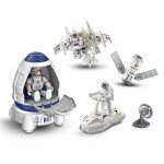Vesmírný set s 2 figurkami 8 cm a raketou 21cm