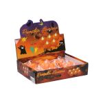 Dekorace Halloween dýně 4,8x4,8x4,3 cm svítící