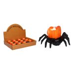 Dekorace Halloween pavouk 9x6x5,5 cm svítící