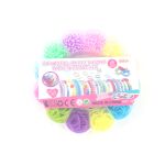 Sada gumiček na výrobu náramků Loom band 900 ks - květina