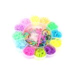 Sada gumiček na výrobu náramků Loom band 900 ks - květina