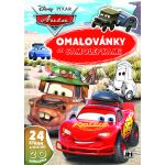 Omalovánky A4 se samolepkami Auta