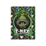 Box na sešity s gumou T-REX 3D A4 (315x240mm) 130gr/m2