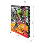 Box na sešity s gumou MOTORCYCLE EXTREME 3D A4 (315x240mm) 130gr/m2
