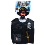 Dětská sada vesta pirátská s příslušenstvím