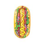 Nafukovací lehátko Hot Dog, 190x109 cm